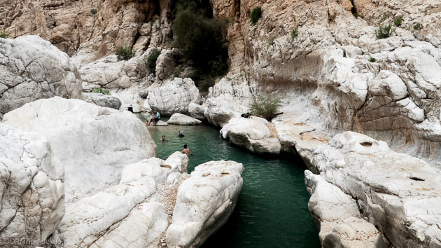 Baignades dans les vasques du Sultanat d'Oman entre deux randonnées
