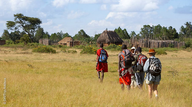 Sillonnez les sentiers de trek sur les terres de la tribu des Maasaïs