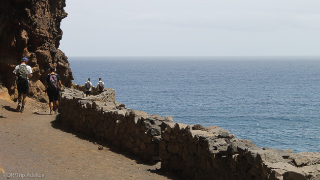 Randonnée en balcon sur l'un des plus bel itinéraire de trek du Cap Vert